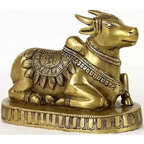 Brass Nandi Statue