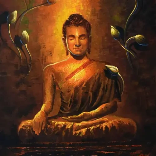 Buddha Oil Painting