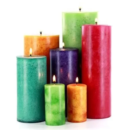 Colored Wax Candles