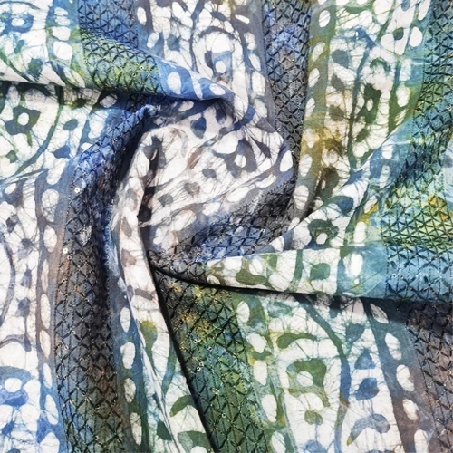 Cotton Batik Printed Fabric