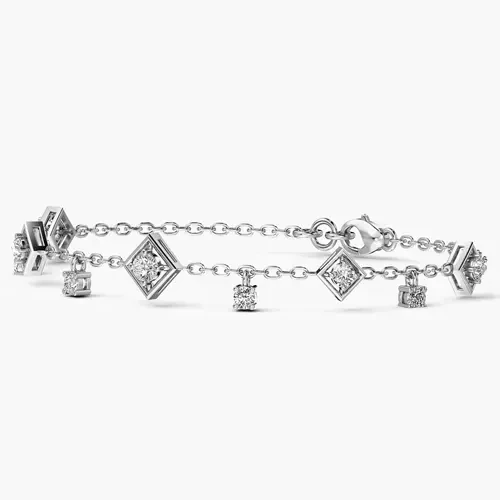 Diamond Charm Bracelet