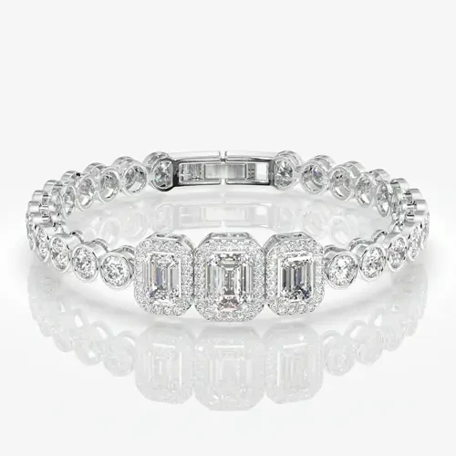 Diamond Silver Bracelet