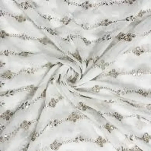 Embroidered Georgette Fabric
