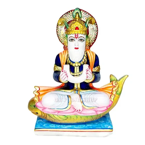 Marble Jhulelal Statue