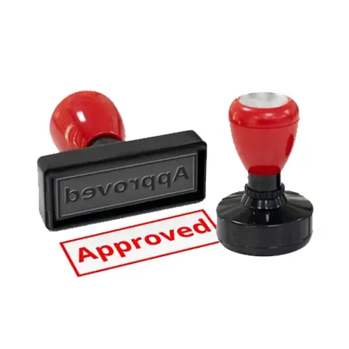 Pre Inked Rubber Stamp