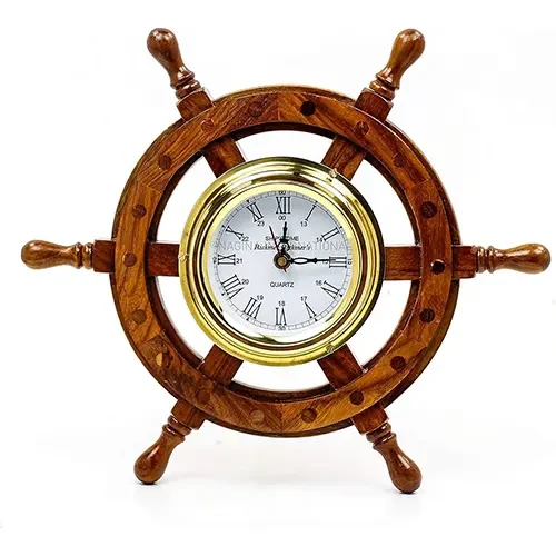 Ship Wheel Clock