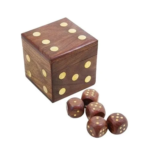Wooden Dice Box
