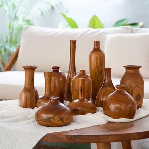 Wooden Vases