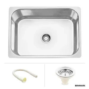 Square Single Bowl 304-Grade Kitchen Sink