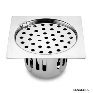 SS Square Flat Cut Floor Drain
