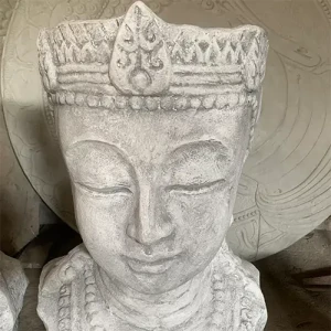 GRC Crowned Buddha Bust