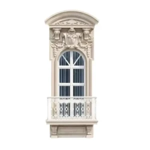 GRC Luxury Cartouche Window Arch Frame